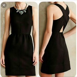 Anthropologie Maeve black dress size 2.